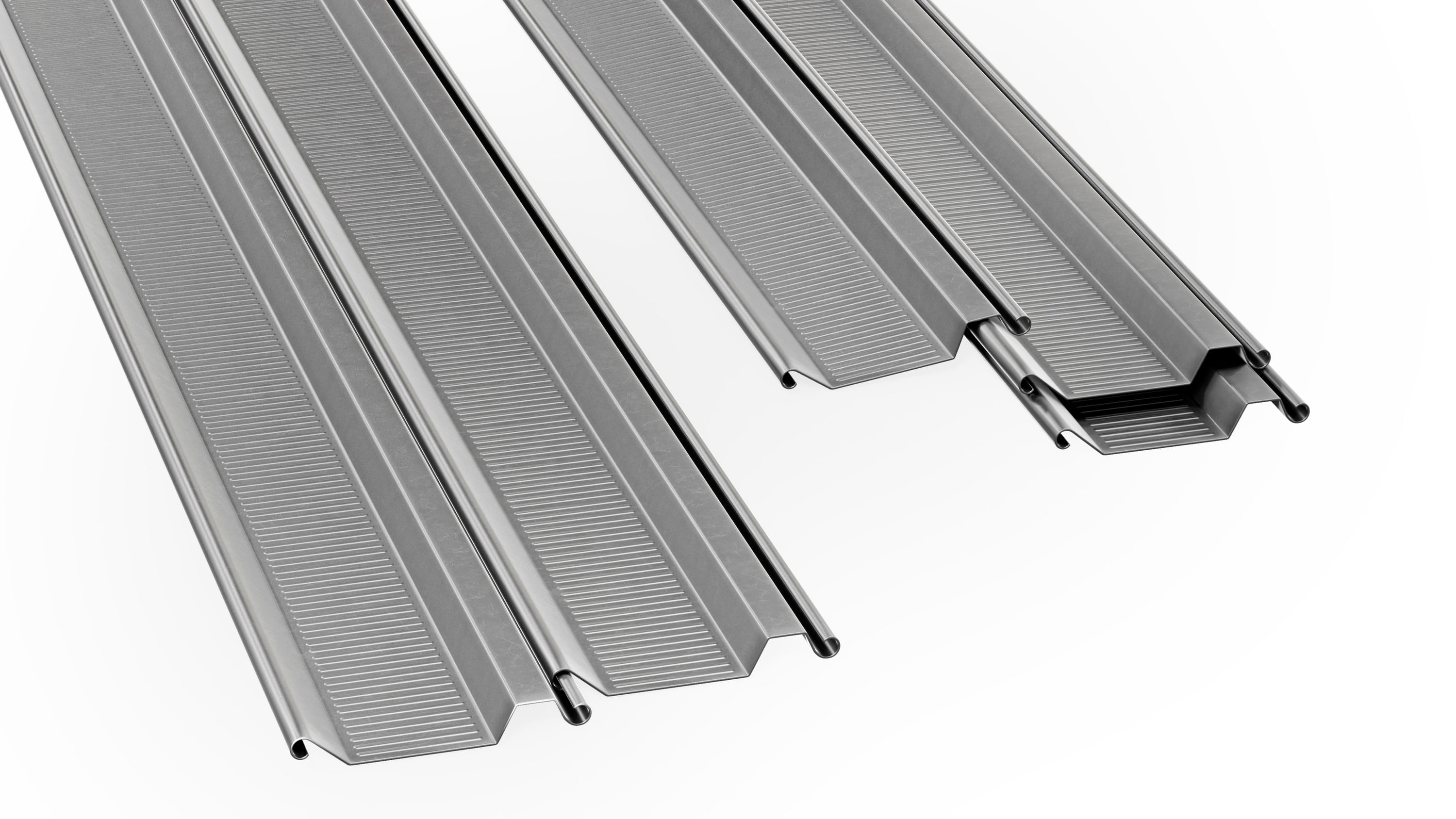 Chapa de Aço Articulada Galvanizada 105mm 0,47mm (Chapa 26) 6m Unidade